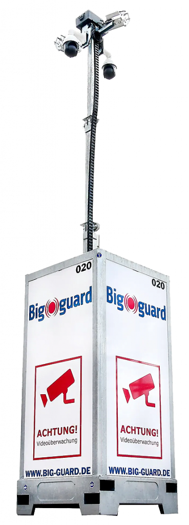 Big guard: Mobile Videoüberwachung und Baustellenschutz mieten